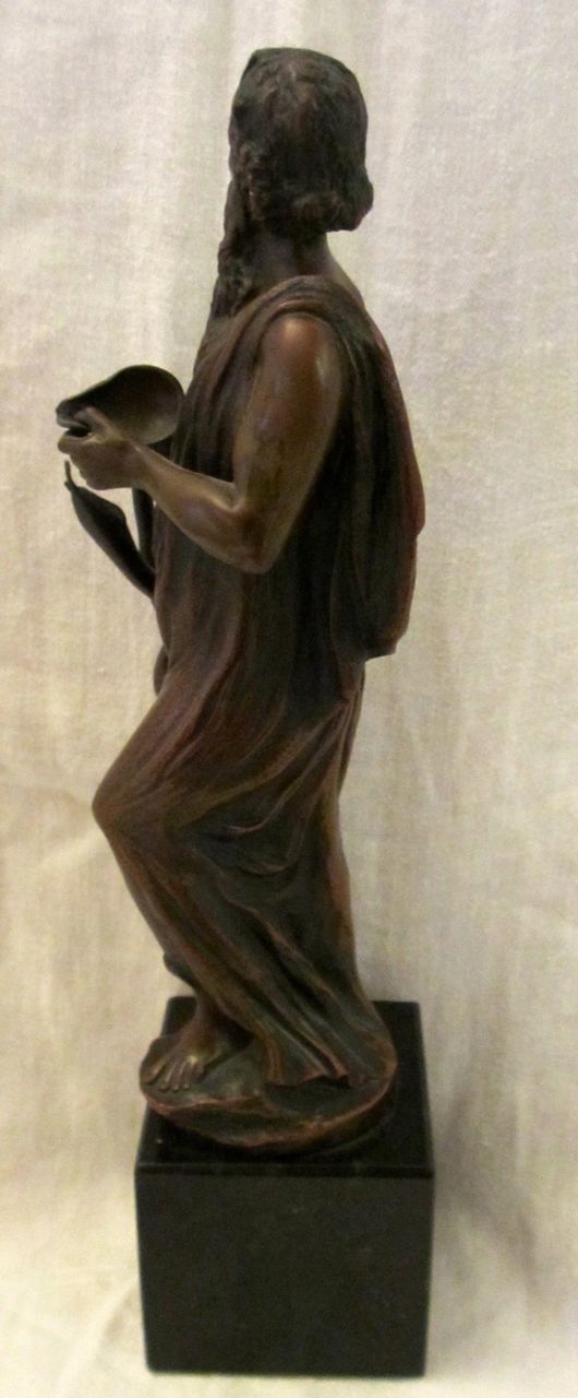F.Iffland Bronze Statue of Moses with Serpent and Covenant F.Iffland Bronze Statue of Moses with Serpent and Covenant