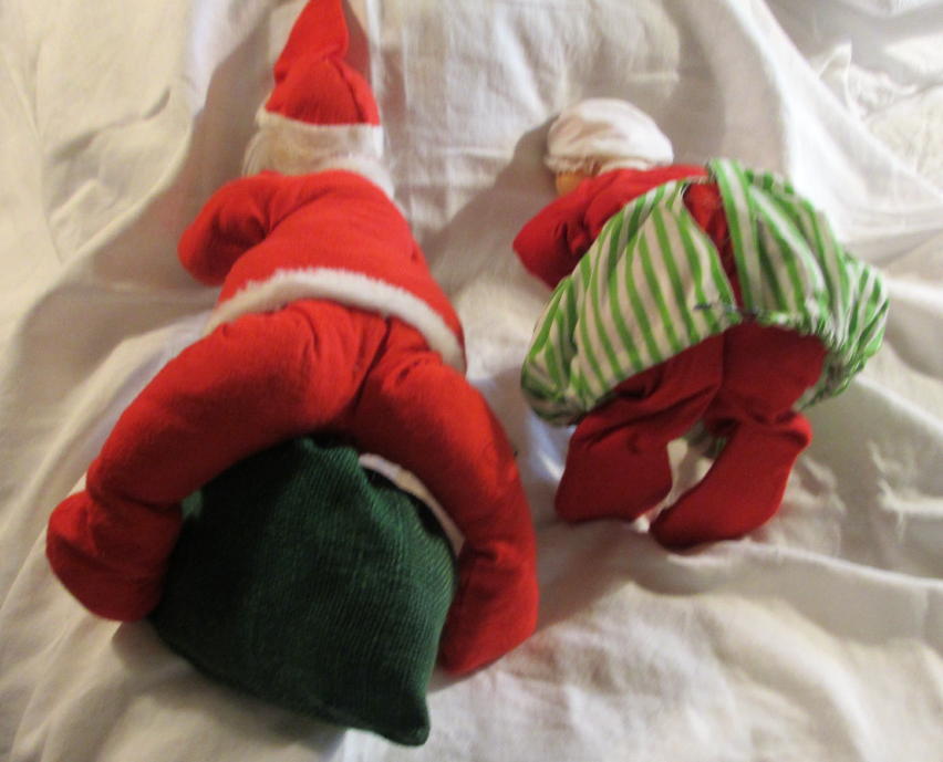 Vintage 15" Annalee Santa & Mrs Claus Dolls Vintage 15" Annalee Santa & Mrs Claus Dolls