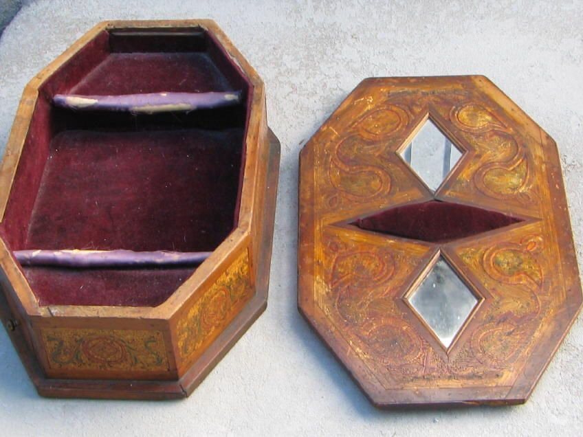 Tramp Art Sewing Box Tramp Art Sewing Box