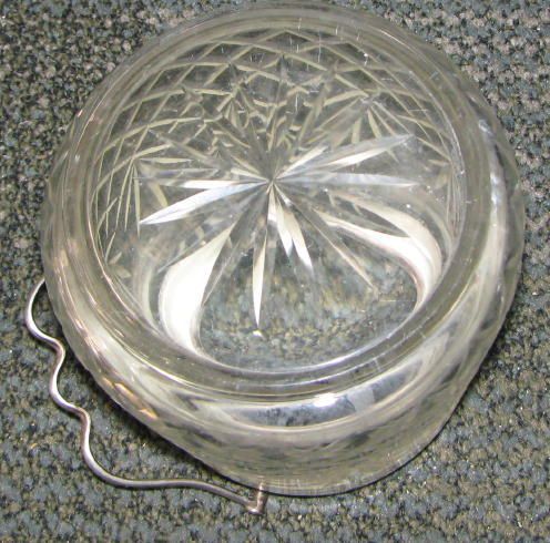 Silverplate & Cut Crystal Biscuit Barrel Silverplate & Cut Crystal Biscuit Barrel