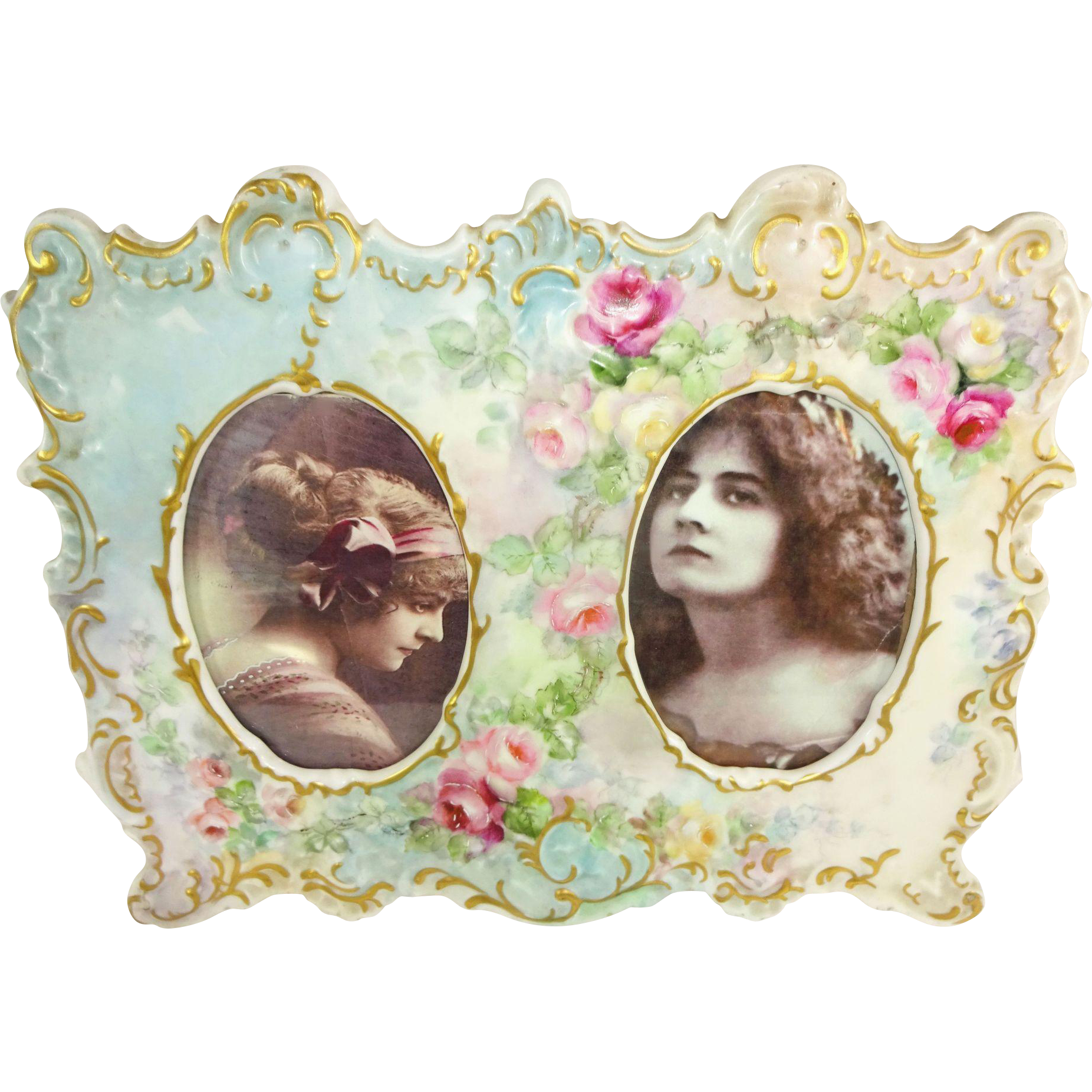 Meissen - Bowl - Cobalt - Raised Gold - Floral Design - Blue Underglaze Hallmark Meissen - Bowl - Cobalt - Raised Gold - Floral Design - Blue Underglaze Hallmark