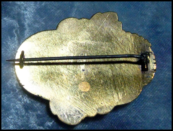 Victorian Stamped Floral Brooch Victorian Stamped Floral Brooch