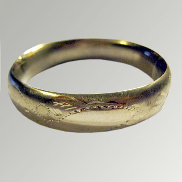 Engraved Sterling Bangle Bracelet Engraved Sterling Bangle Bracelet