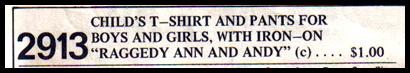 Raggedy Ann & Andy McCall's Pattern Raggedy Ann & Andy McCall's Pattern
