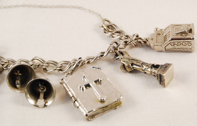 bracelet Bracelet  charm cross  Charm Sterling with tiffany