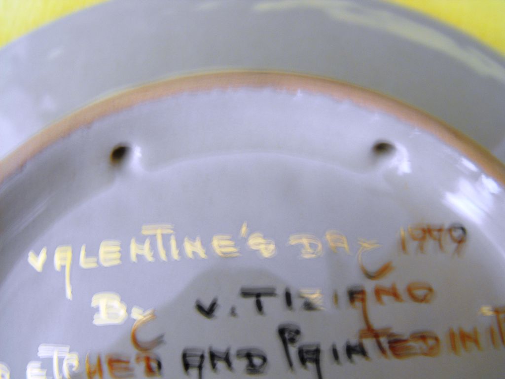 Italian Valentine Plate Italian Valentine Plate