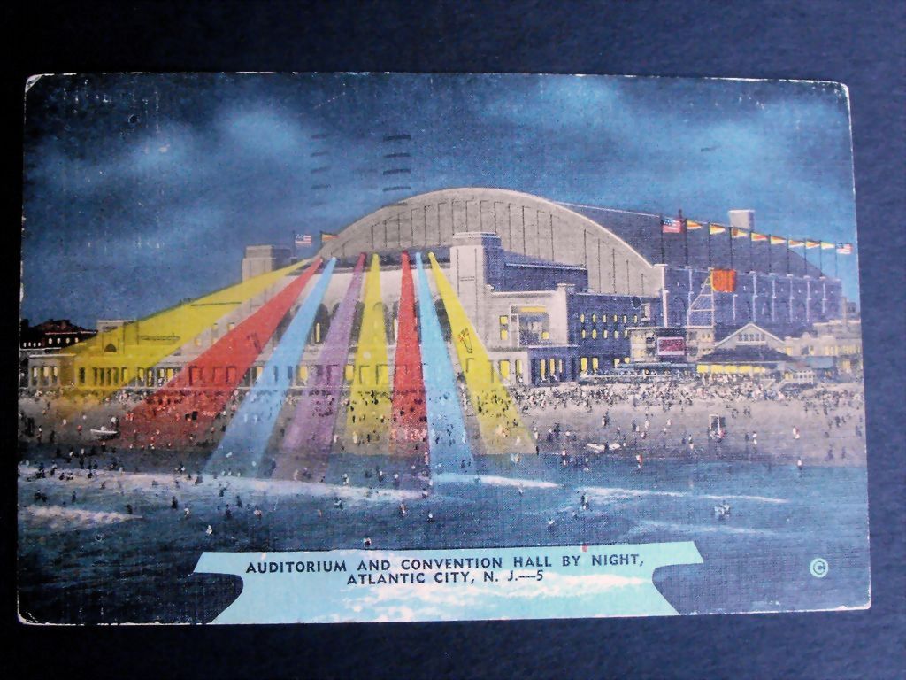 Postcard: Atlantic City Auditorium and Convention Center circa: 1951 Postcard: Atlantic City Auditorium and Convention Center circa: 1951