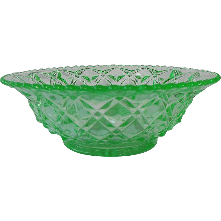 Imperial Glass Little Jewel or Diamond Block Bowl Circa: 1920s-30s Imperial Glass Little Jewel or Diamond Block Bowl Circa: 1920s-30s
