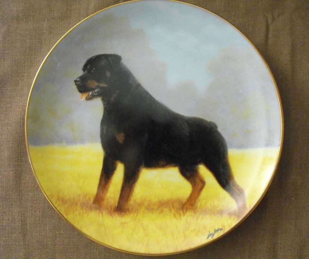 Danbury Mint: Rottweilers by John Silver - Noble Companion Danbury Mint: Rottweilers by John Silver - Noble Companion