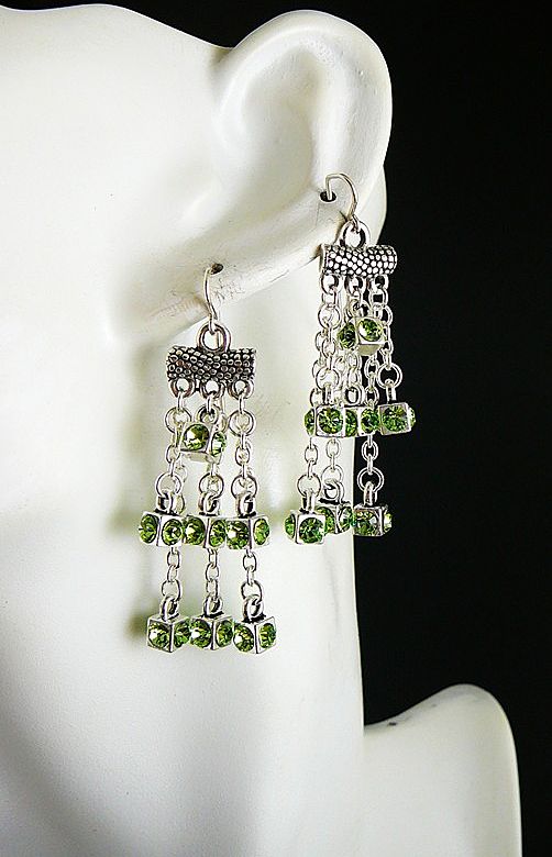 Peridot Pizazz ~ Out of My Mind Earrings Peridot Pizazz ~ Out of My Mind Earrings