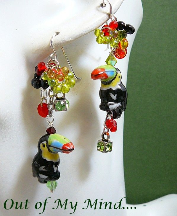 toucan earrings