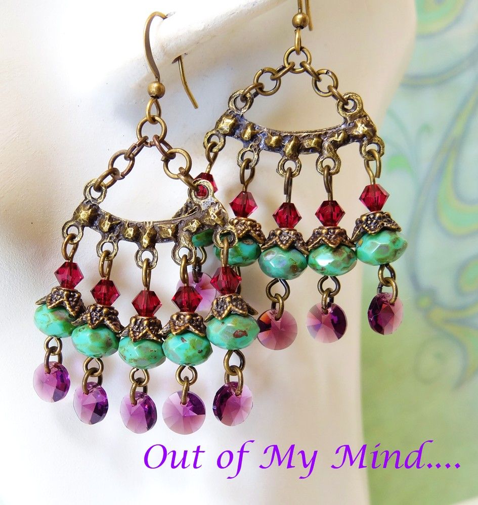 Picasso Fandango ~ Out of My Mind Earrings Picasso Fandango ~ Out of My Mind Earrings