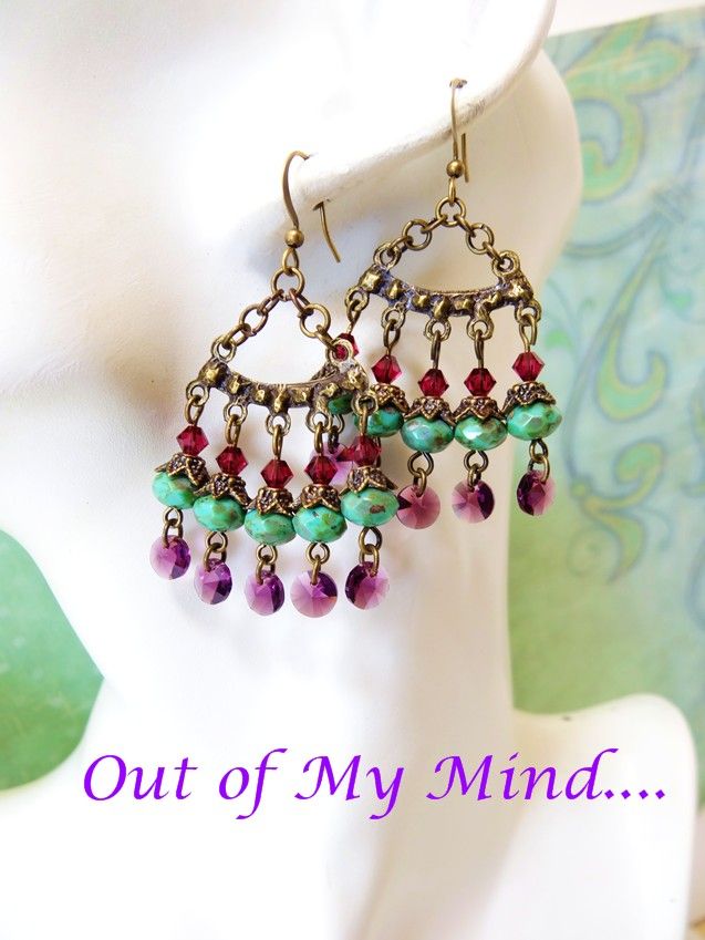 Picasso Fandango ~ Out of My Mind Earrings Picasso Fandango ~ Out of My Mind Earrings