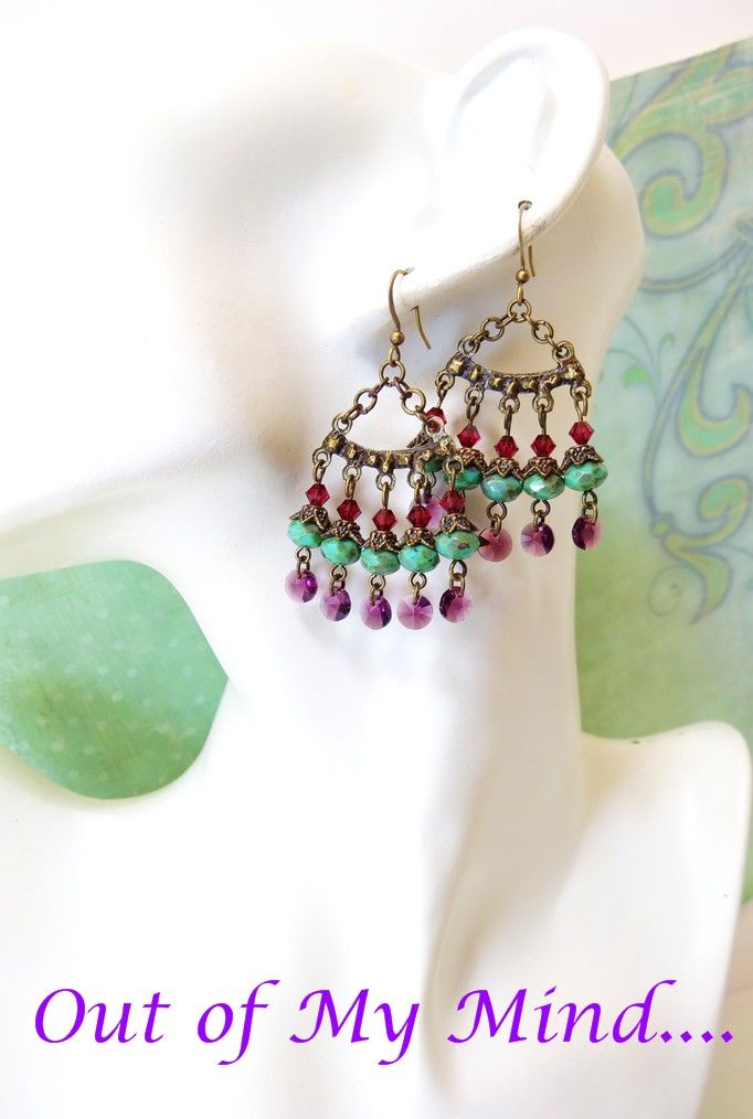 Picasso Fandango ~ Out of My Mind Earrings Picasso Fandango ~ Out of My Mind Earrings