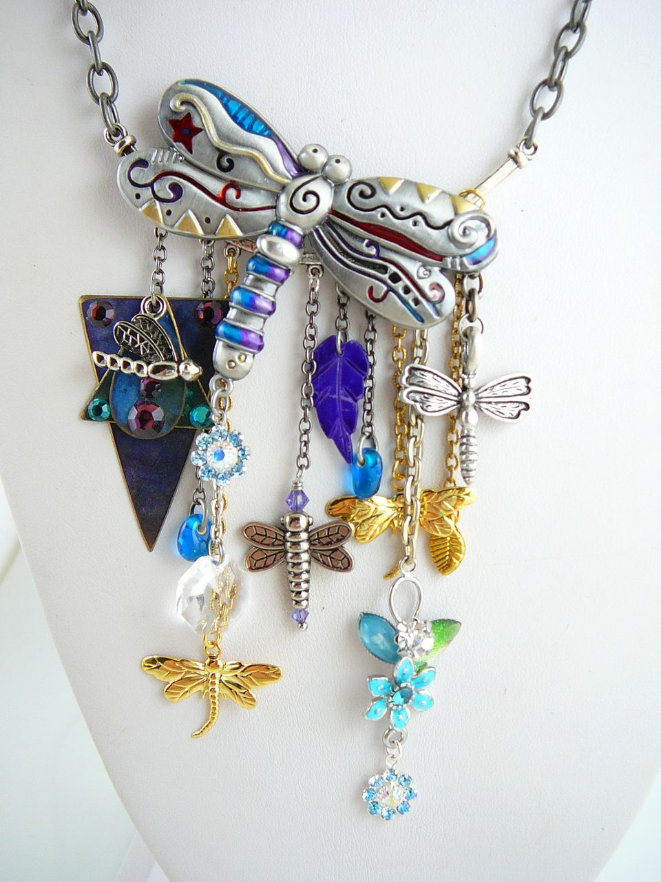 Every Dragonfly ~ Out of My Mind Charm Necklace Every Dragonfly ~ Out of My Mind Charm Necklace