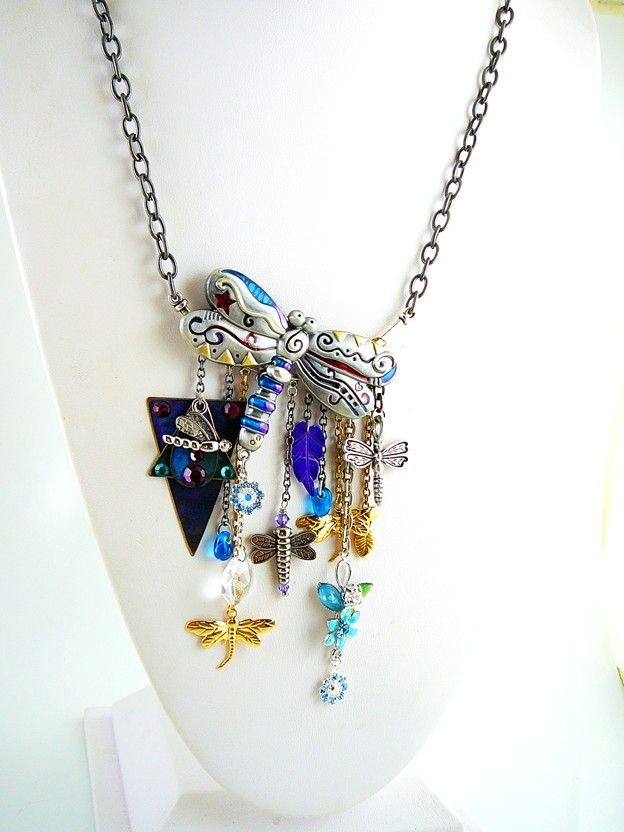 Every Dragonfly ~ Out of My Mind Charm Necklace Every Dragonfly ~ Out of My Mind Charm Necklace