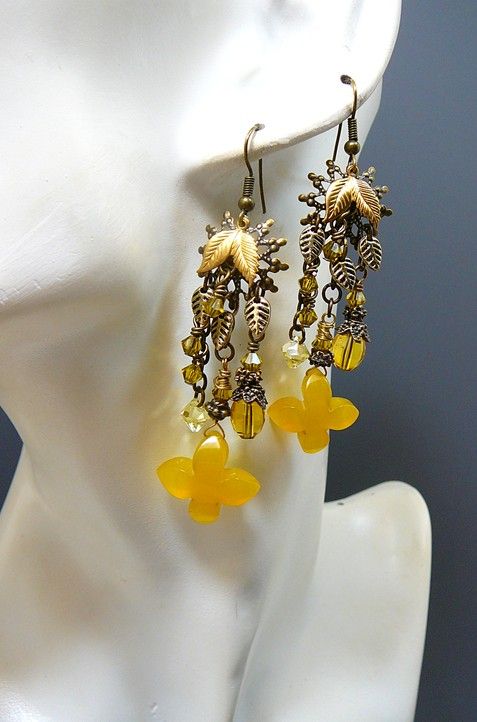 Sunshine Blooms ~ Out of My Mind Earrings Sunshine Blooms ~ Out of My Mind Earrings