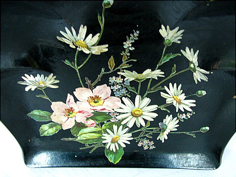 Papier Mache Crumb Tray, Antique19th C English Victorian Papier Mache Crumb Tray, Antique19th C English Victorian