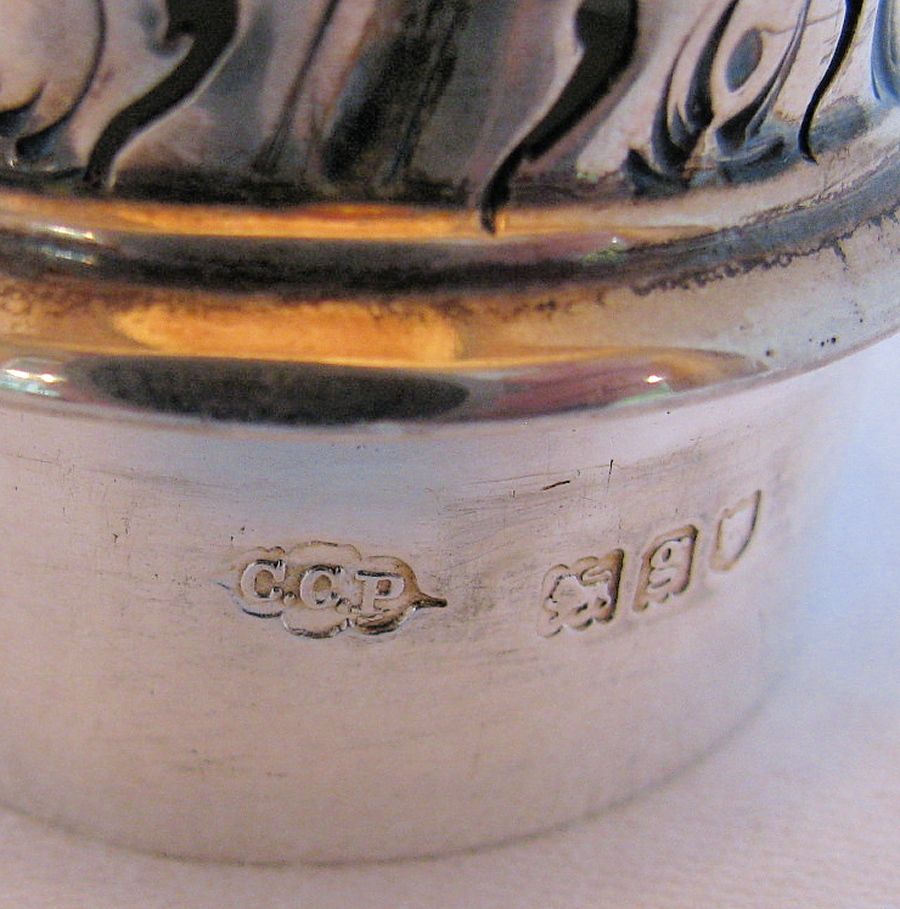 Sterling Silver Caster, Antique English, London, C.C. Pilling, 1902 Sterling Silver Caster, Antique English, London, C.C. Pilling, 1902