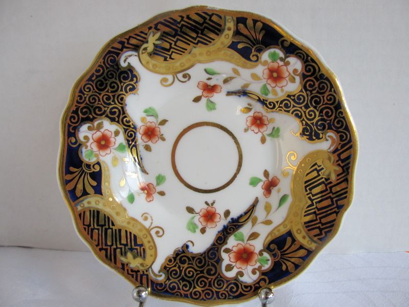 Ridgway Cup & Saucer, English Imari, Antique Early 19th C Porcelain Ridgway Cup & Saucer, English Imari, Antique Early 19th C Porcelain