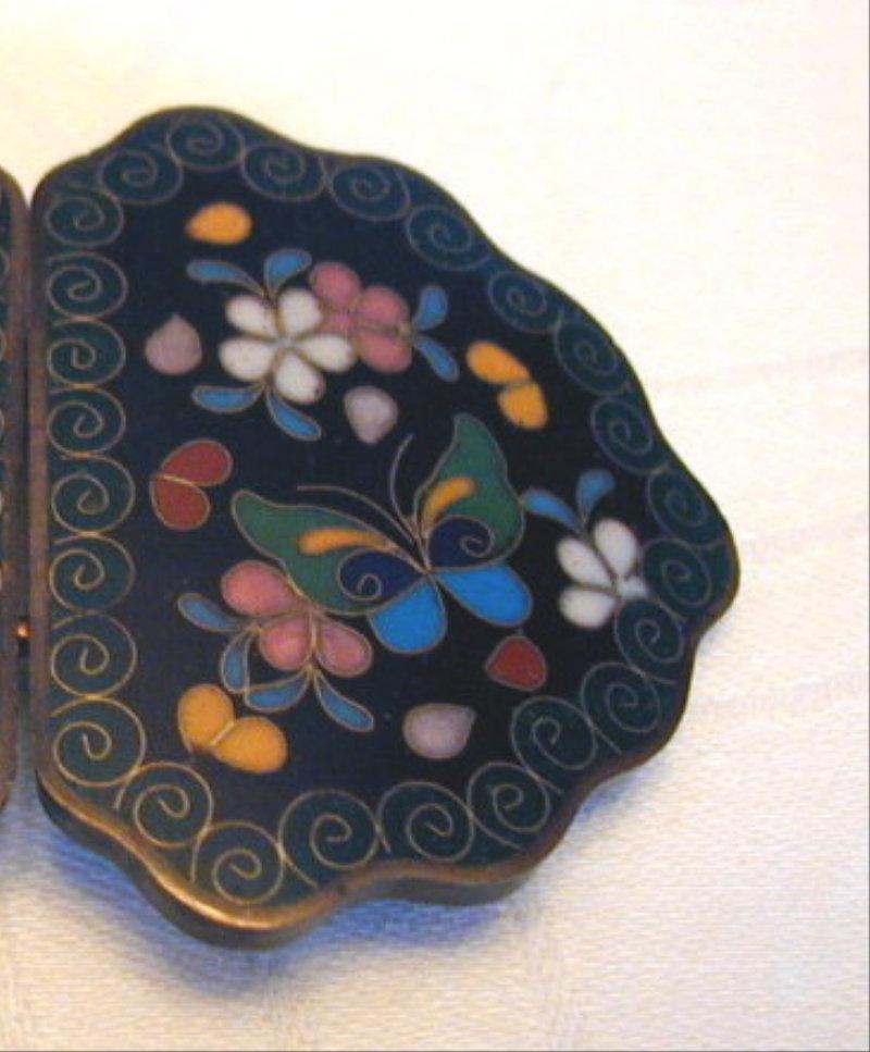 Japanese Cloisonne Buckle for Belt or Cape, Meiji, Antique 19th C Japanese Cloisonne Buckle for Belt or Cape, Meiji, Antique 19th C