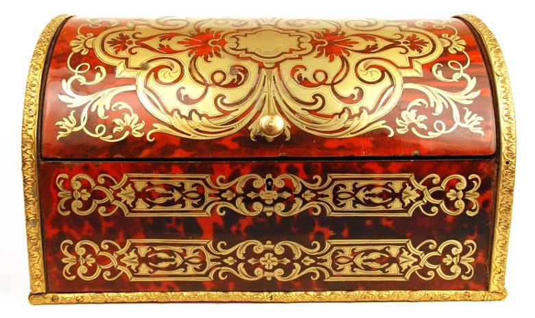 Rare Antique Napoleon III Boulle (Brass and Shell Inlay) Boite a Courrier Rare Antique Napoleon III Boulle (Brass and Shell Inlay) Boite a Courrier