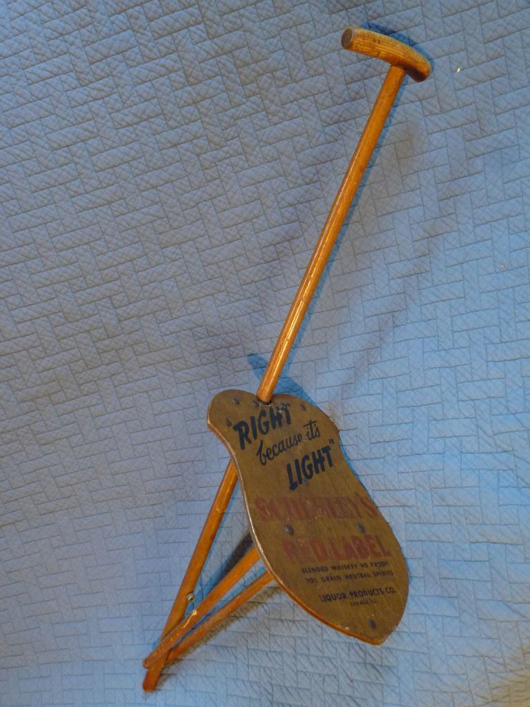 Schenly's Whiskey, Advertising Seat Cane, Hudson Falls NY Schenly's Whiskey, Advertising Seat Cane, Hudson Falls NY