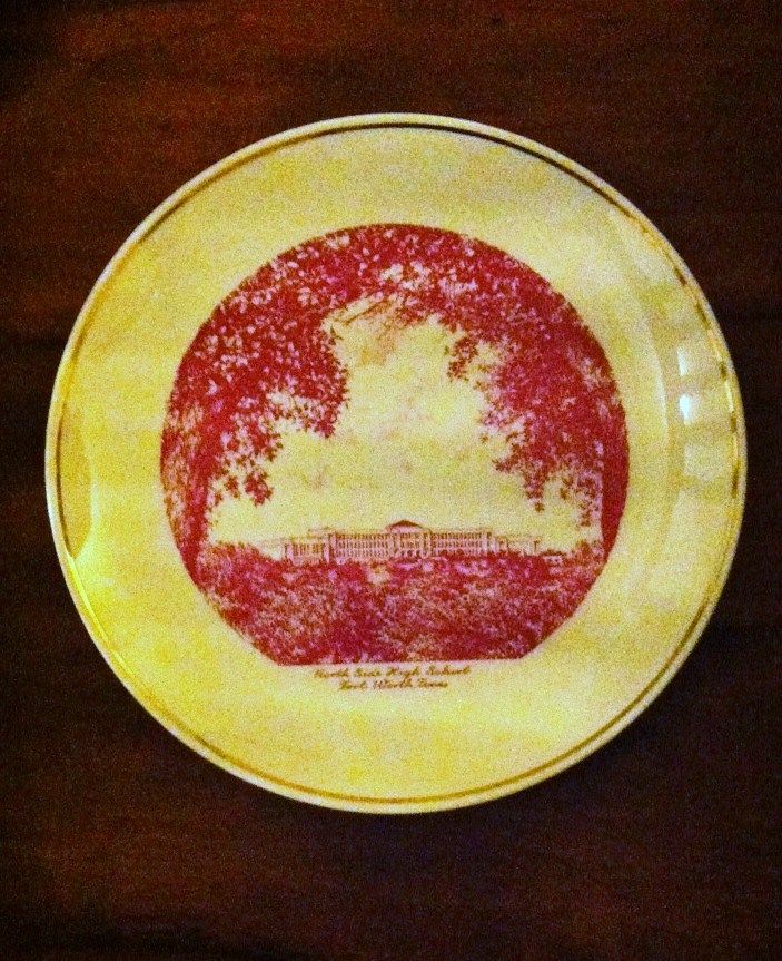 Northside High School, Fort Worth, Texas Homer Laughlin Plate Northside High School, Fort Worth, Texas Homer Laughlin Plate