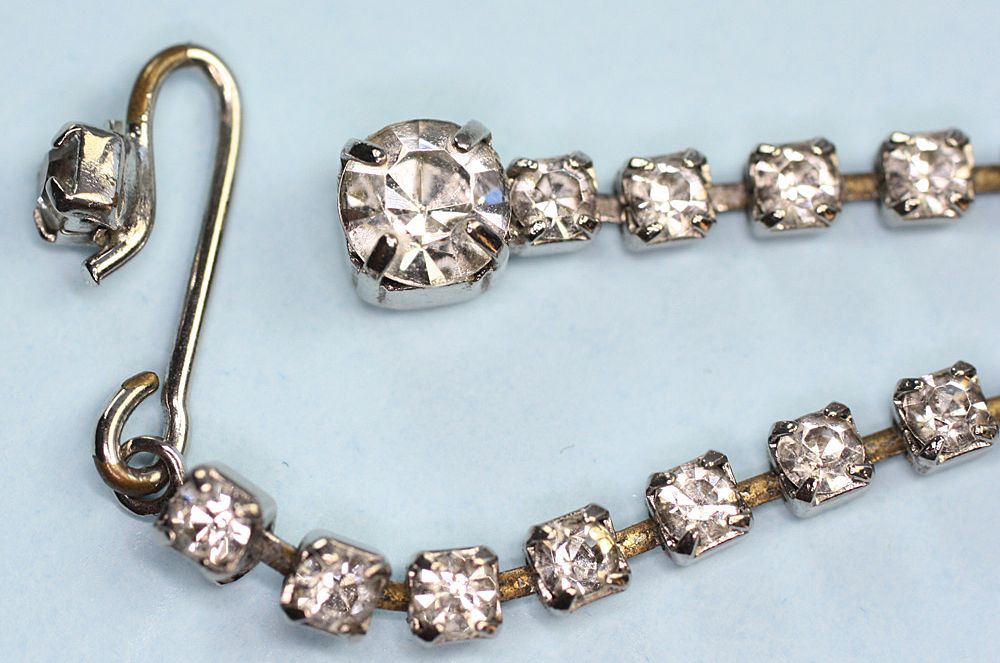 Rhinestone Bridal/Prom Necklace Festoon Style Kramer of New York Rhinestone Bridal/Prom Necklace Festoon Style Kramer of New York