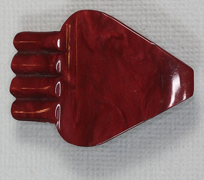 Vintage Art Deco Deep Red Swirled Early Plastic Celluloid Buckle Vintage Art Deco Deep Red Swirled Early Plastic Celluloid Buckle