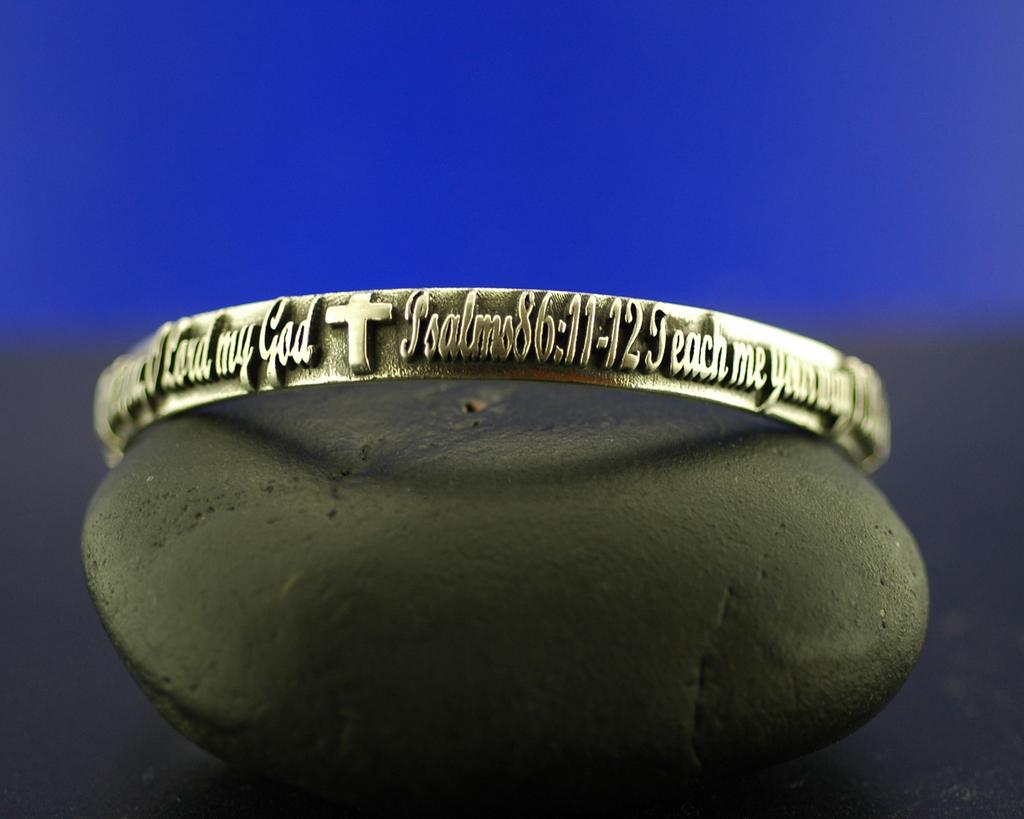 Sterling Silver Scripture Bracelet Psalms 86:11-12 Sterling Silver Scripture Bracelet Psalms 86:11-12