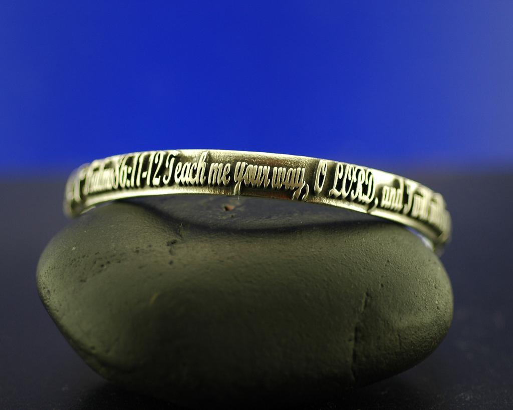 Sterling Silver Scripture Bracelet Psalms 86:11-12 Sterling Silver Scripture Bracelet Psalms 86:11-12