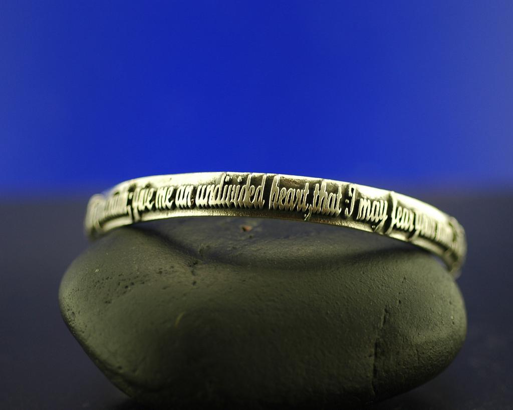 Sterling Silver Scripture Bracelet Psalms 86:11-12 Sterling Silver Scripture Bracelet Psalms 86:11-12