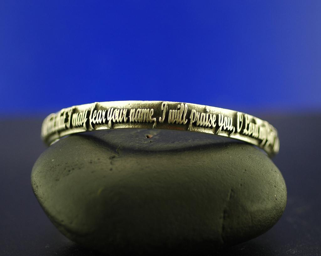 Sterling Silver Scripture Bracelet Psalms 86:11-12 Sterling Silver Scripture Bracelet Psalms 86:11-12