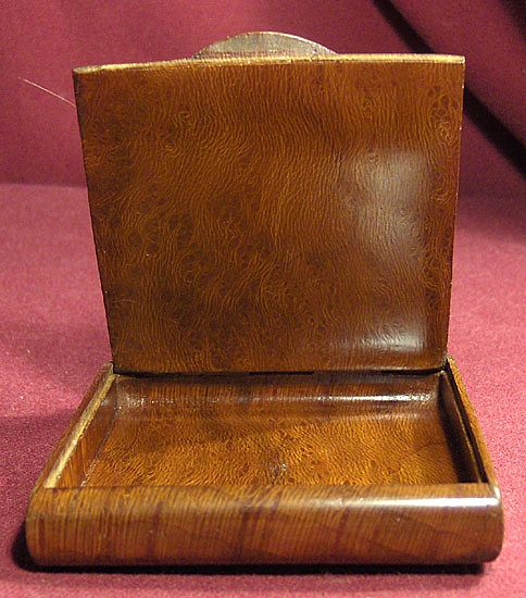 Russian Art Beautiful 19th Century Exotic Wood Cigarette Case Russian Art Beautiful 19th Century Exotic Wood Cigarette Case