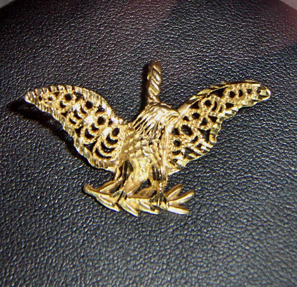 14kt Gold Beautifully Detailed Eagle Pendant 14kt Gold Beautifully Detailed Eagle Pendant