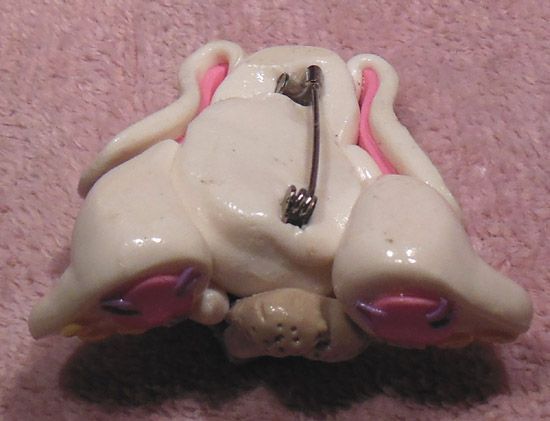 Adorable Salt dough Bunny and Baby Bunny Pin Adorable Salt dough Bunny and Baby Bunny Pin