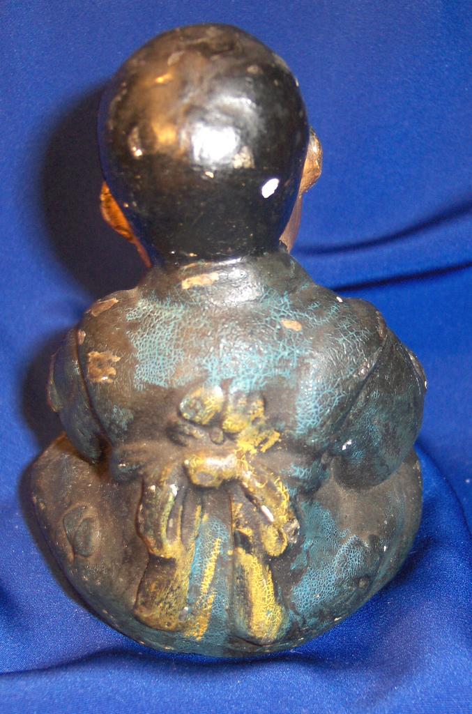 Lovely Pair of 19th Century Chinese Boy and Girl Chalk Figurines Lovely Pair of 19th Century Chinese Boy and Girl Chalk Figurines