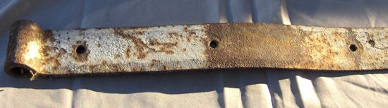 Old 30 Inch Metal Barn Strap Old 30 Inch Metal Barn Strap