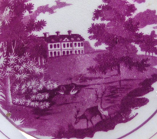 Early 19th Century Pink Luster Shallow Bowl or Saucer Early 19th Century Pink Luster Shallow Bowl or Saucer