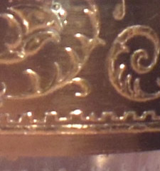 Mid 20th Century Starlyte Gold Encrusted and Clear Glass Ice Bucket Mid 20th Century Starlyte Gold Encrusted and Clear Glass Ice Bucket