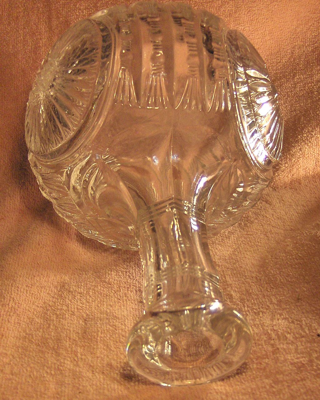 Cut Clear Glass Decanter or Carafe Cut Clear Glass Decanter or Carafe