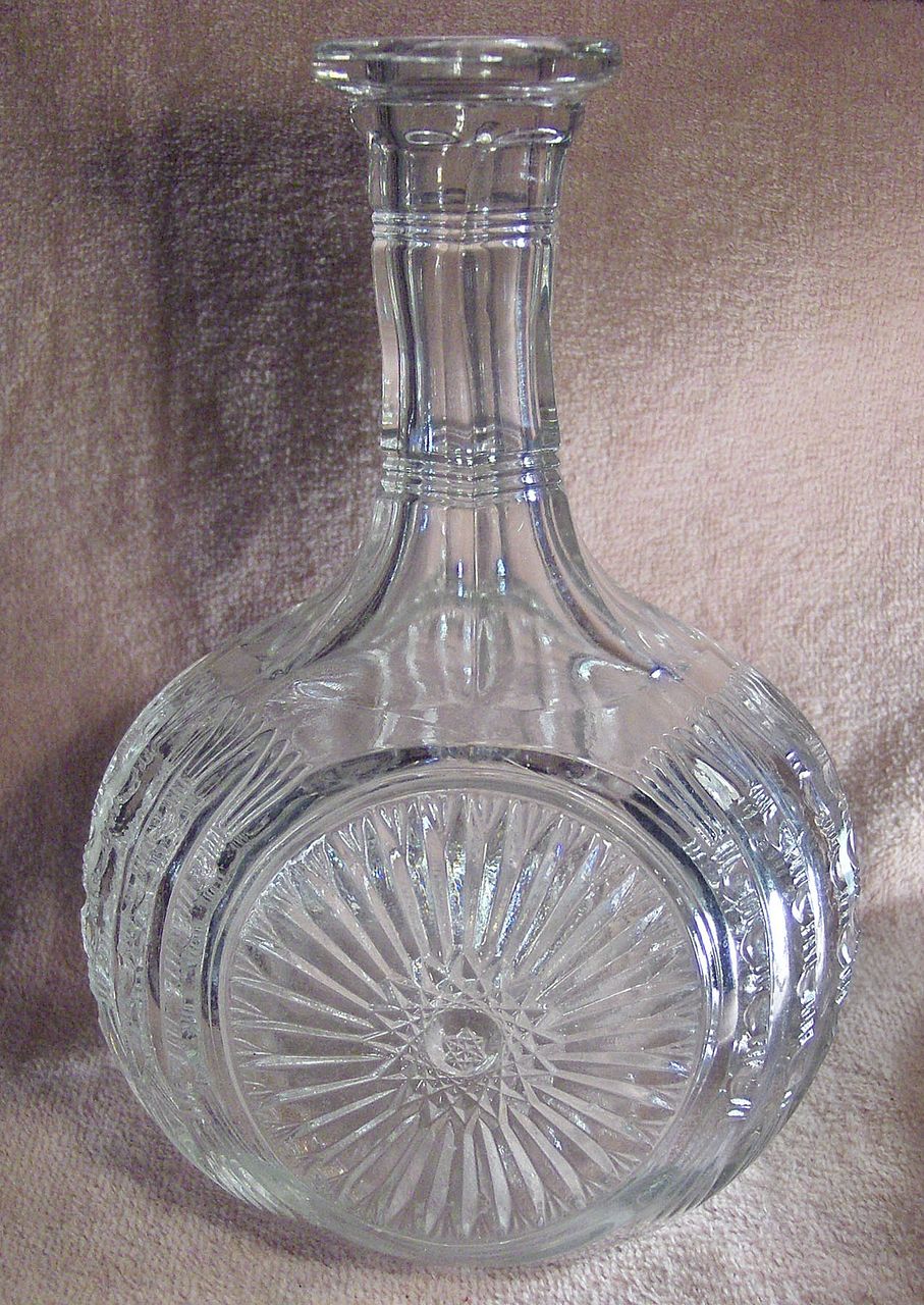 Cut Clear Glass Decanter or Carafe Cut Clear Glass Decanter or Carafe