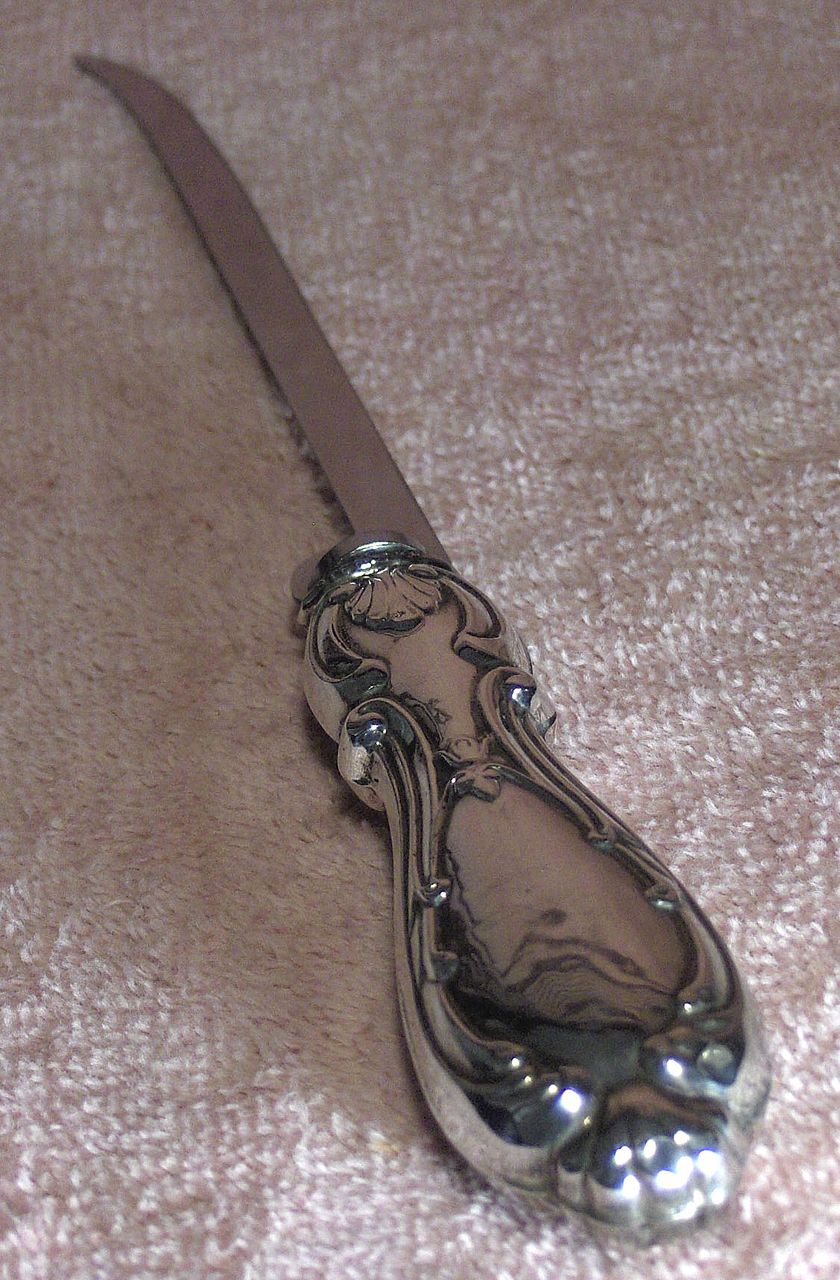 Lovely Sterling Silver and Stainless Steel Letter Opener Lovely Sterling Silver and Stainless Steel Letter Opener
