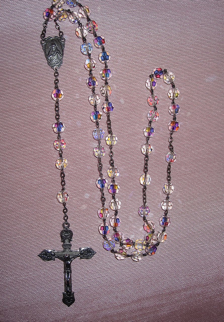 Beautiful Sterling Crystal Rosary Beads Italy Beautiful Sterling Crystal Rosary Beads Italy