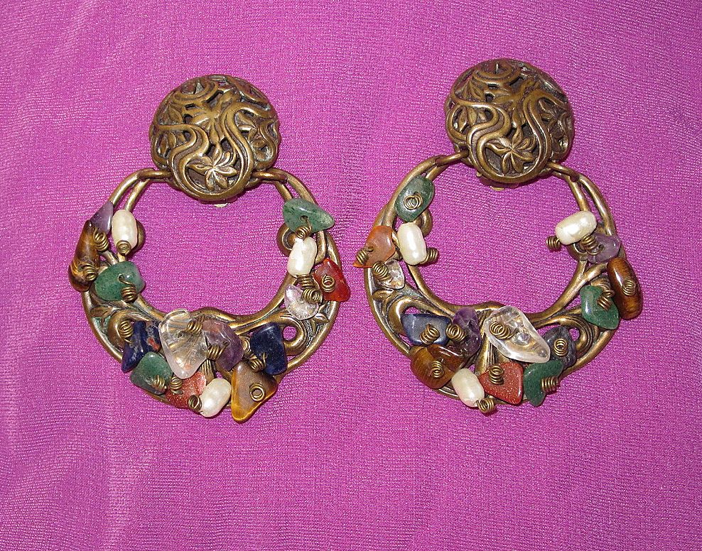 Large Vintage M. Baer Earrings Clips Book Large Vintage M. Baer Earrings Clips Book