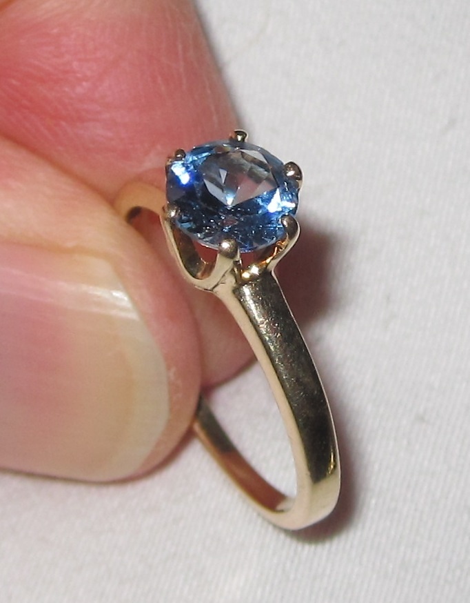 Vintage 10K Blue Topaz Ring Vintage 10K Blue Topaz Ring