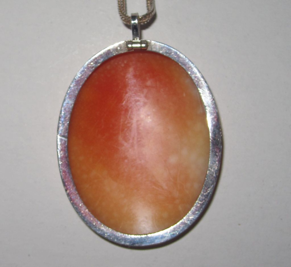 Cameo Pendant of the Muse Euterpe Carved Shell Cameo Cameo Pendant of the Muse Euterpe Carved Shell Cameo