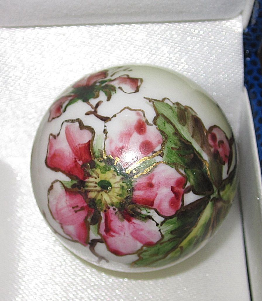 victorian painted porcelain christmas ornament from phalan victorian painted porcelain christmas ornament from phalan