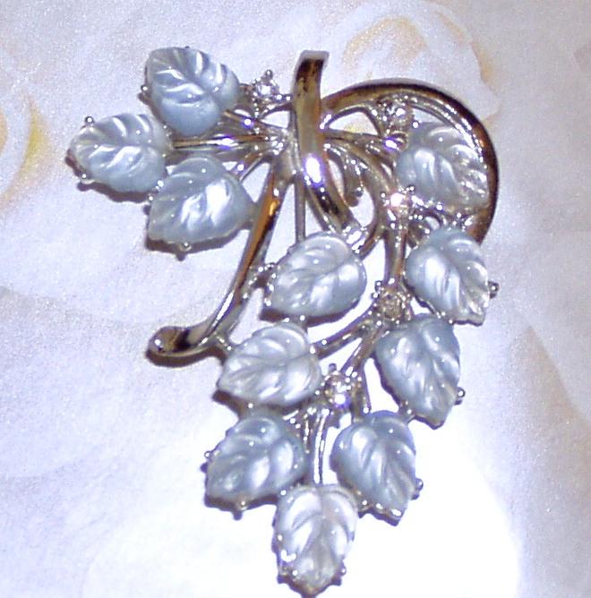 Coro Fruit Salad Brooch Pale Blue Coro Fruit Salad Brooch Pale Blue